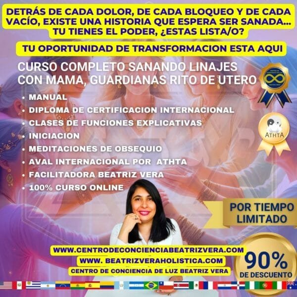 CURSO COMPLETO SANANDO LINAJES CON MAMA, GUARDIANAS, RITO DE UTERO