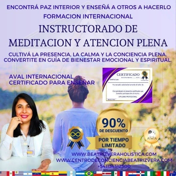 Instructorado de meditación y atención plena